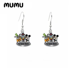 2024 New Haunted Mansion Dangle Earring Mouse Acrylic Earrings Handmade Jewelry Epoxy Resin Fish Hook Earring