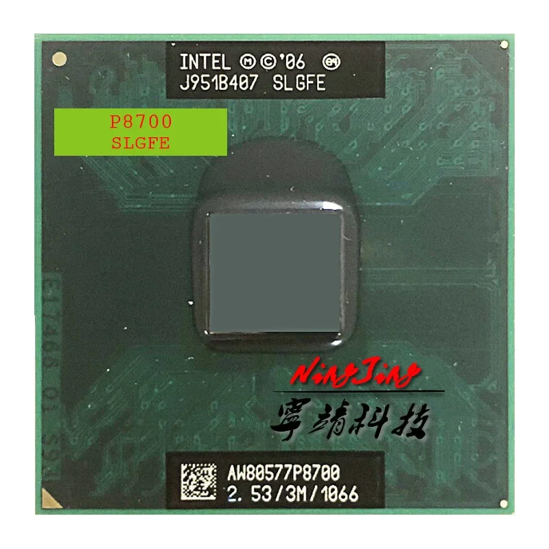 Intel Core 2 Duo Mobile P8700 SLGFE 2.5 GHz Used Dual-Core Dual-Thread CPU  3M 25W Socket P