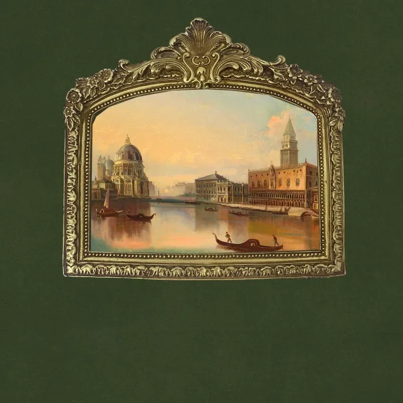 Vintage Arch Picture Frame Painting Resin Wall Sticker Crafts Home Livingroom Wall Mural Decoration Cafe Desk Accessories Items