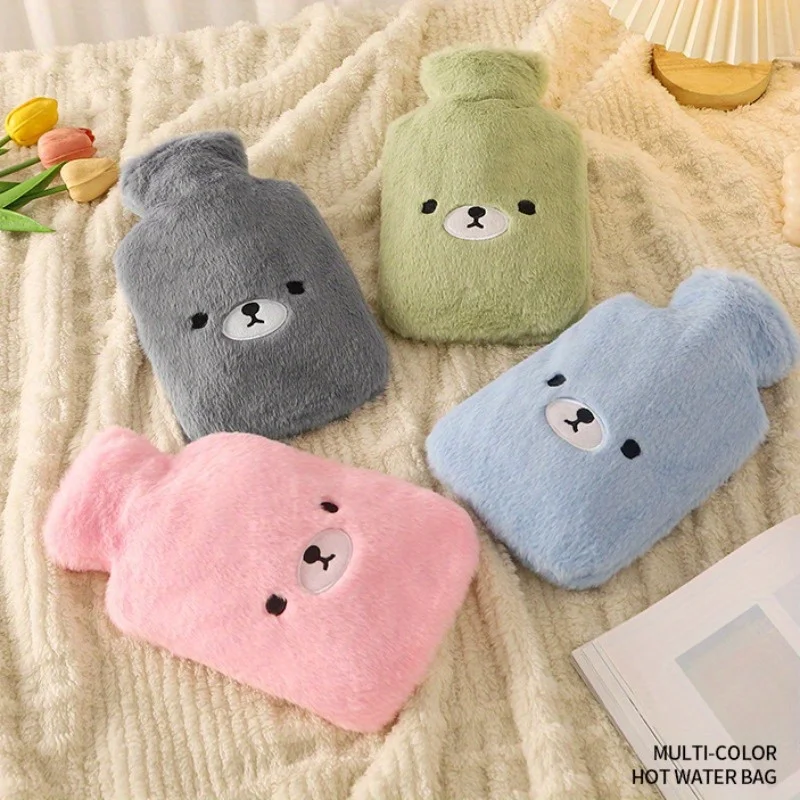 

Cartoon Plush Hot Water Bottles for Students,Large Capacity Cozy Hand Warmers,Reusable Water-Filled Heat Packs for Winter Warmth
