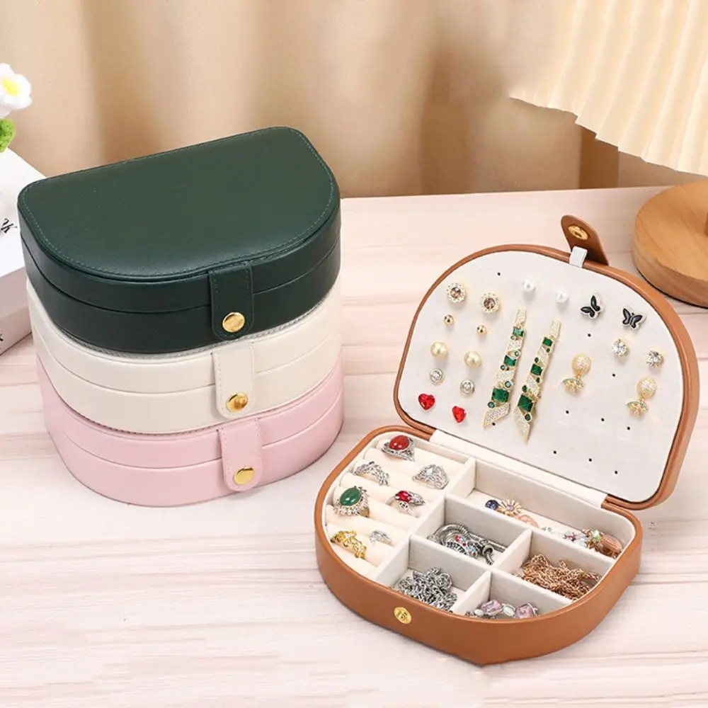 

PU Leather Jewelry Packing Bag Rings Necklace Bracelet Earrings Storage Case Organizer Large Capacity Jewelry Display Box Gift