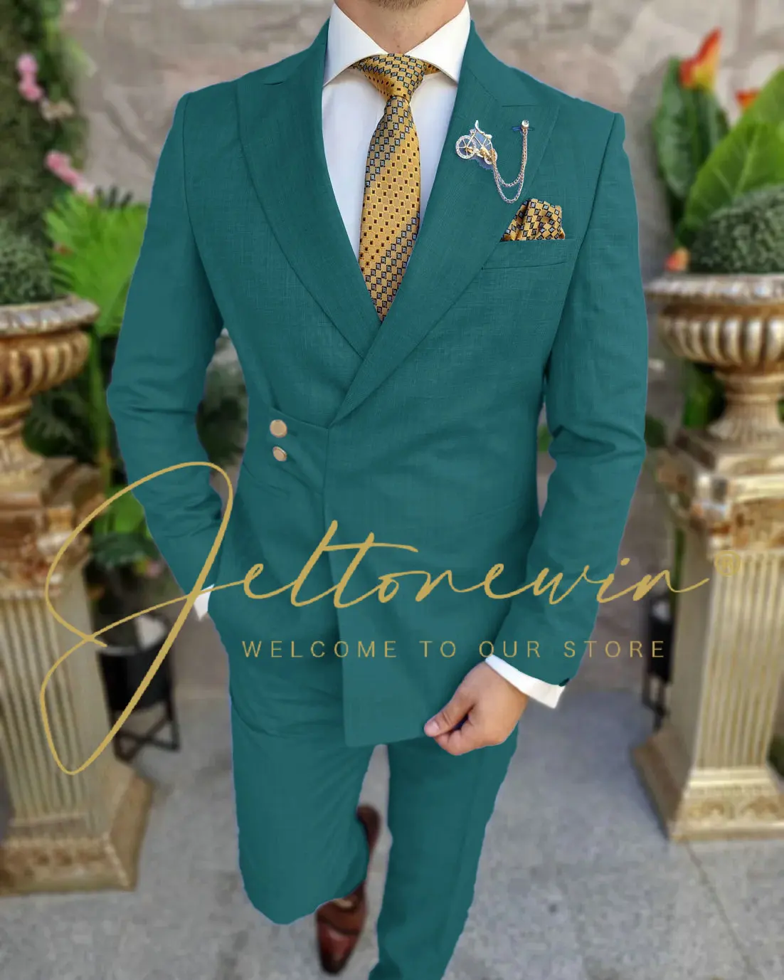 (Suit + Trousers) Two-piece Groom Wedding High-end Suit Business Casual Banquet Everything Costume Homme De Luxe Disfraces