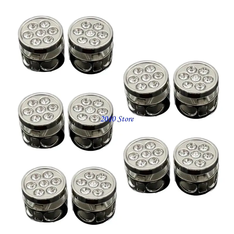 Khóa dây tròn F3MF 10pcs để dễ dàng điều chỉnh dây đàn hồi và phụ kiện may DIY