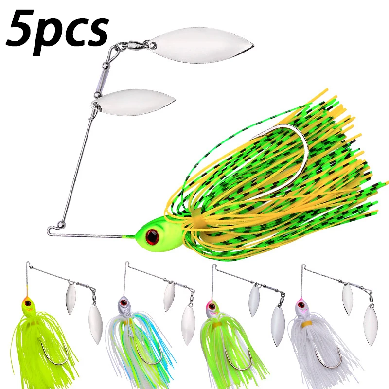 5Pcs Spinnerbait Fi…
