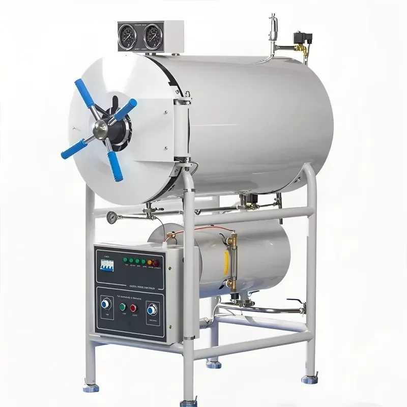 150L 200L 280L 400L 500L 304 Stainless Steel Horizontal Cylinder Pressure Sterilization Pot Autoclave