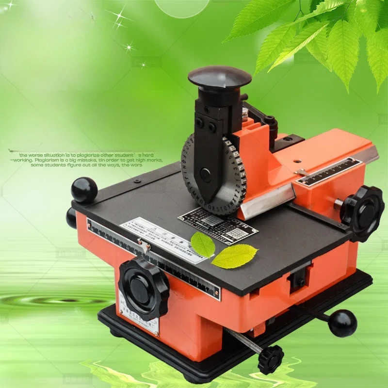 Metal Nameplate Marking Machine, Small Electric Stainless Steel Plate, Aluminum Plate, Manual Steel Stamp Coding Machine Jn-360