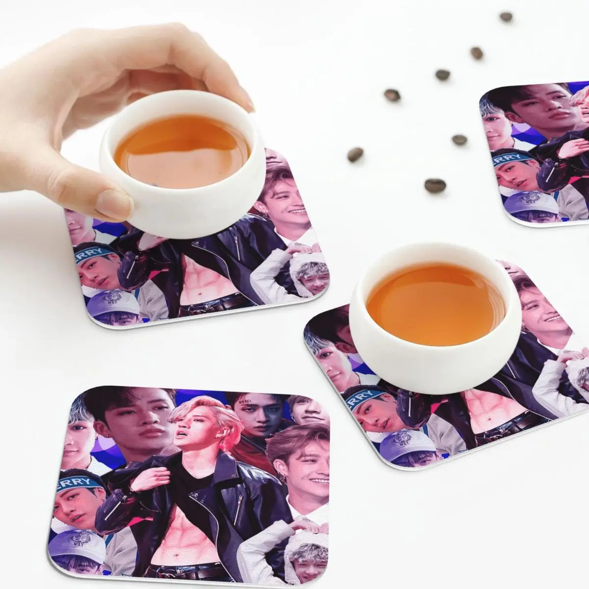 

Подставки Bang Chan, кухонные салфетки, нескользящие изоляционные коврики для чашек, кофейные коврики для декора, домашняя посуда, подушечки, набор из 4 шт.