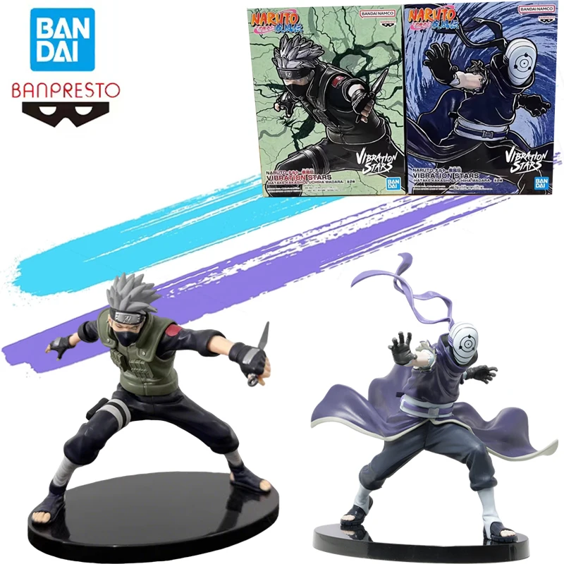 

Original Bandai Banpresto Brand New Naruto Shippuden Vibration Stars Hatake Kakashi Uchiha Obito Decoration 13Cm Toy Gift Model
