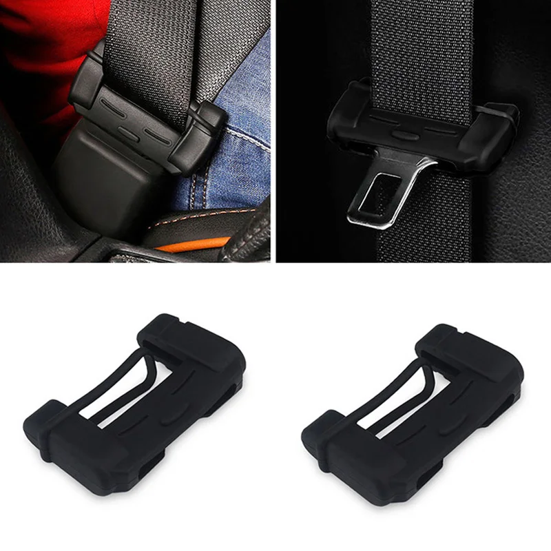 Car Safety Belt Buckle Covers Padding Pad Buckle Protector Anti Scratch for Hyundai ix35 iX45 iX25 i20 i30 Sonata,Verna,Solaris image 2