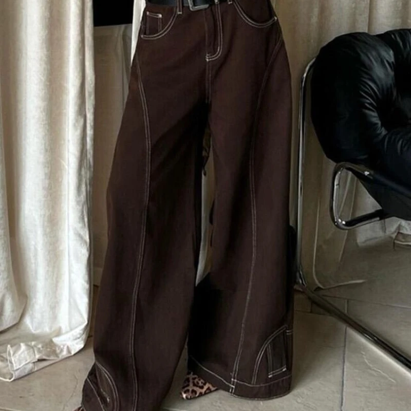 

Retro Washed Reverse-Wear Inverted Jeans for Women, New Autumn and Winter Floor-Length Pants