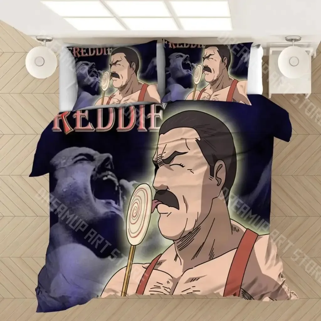 

3D Print Freddie Mercury Bedding Set Duvet Covers Pillowcases Comforter Bedding Set Bedclothes Bed Linen