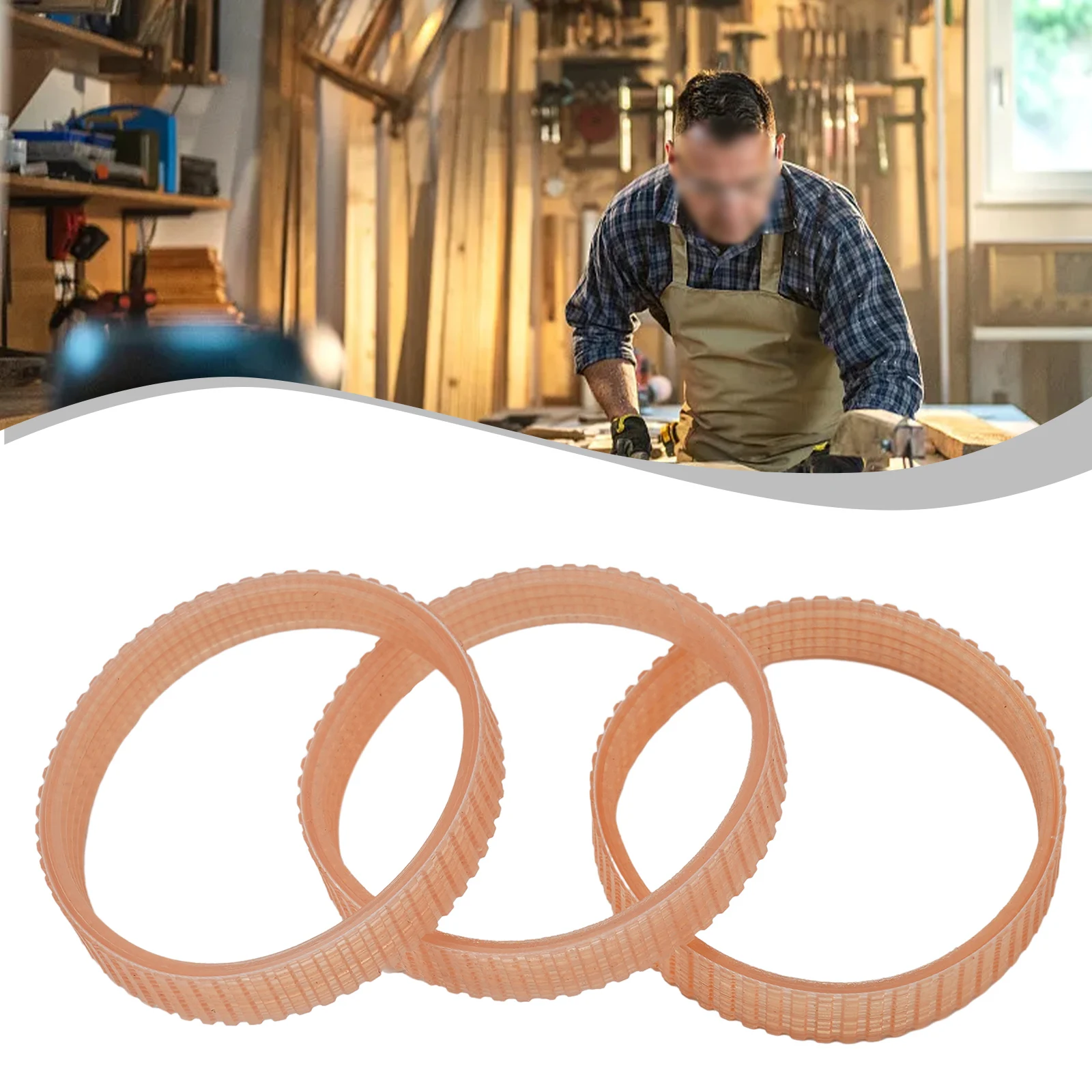 

Accessories Drive Belt 255mm For NF90 Power Tool Polyurethane(PU) 3pcs Orange 12mm Width High Quality Brand New