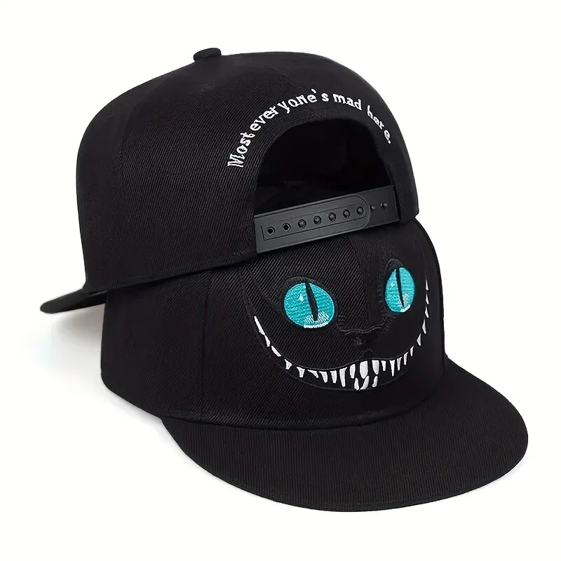 Unisex Cartoon Cat Embroidery Hip-hop Hats Spring Autumn Outdoor Adjustable Casual Baseball Caps Sunscreen Hat