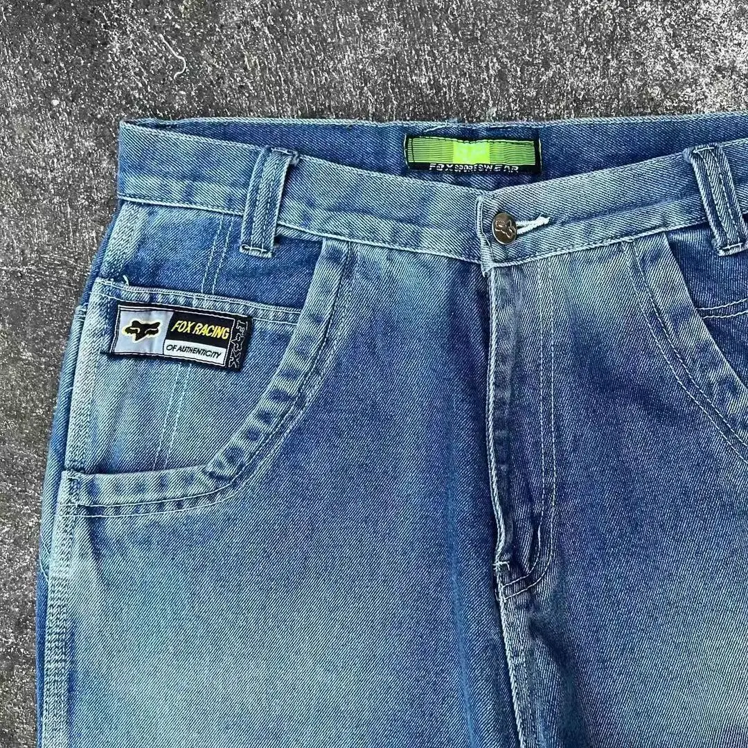 2024 Amerikaanse Retro Multi-Pocket Jeans Street Wear Yk Heren Lente En Zomer Nieuwe Casual Losse En Veelzijdige Wijde Pijpen Broek