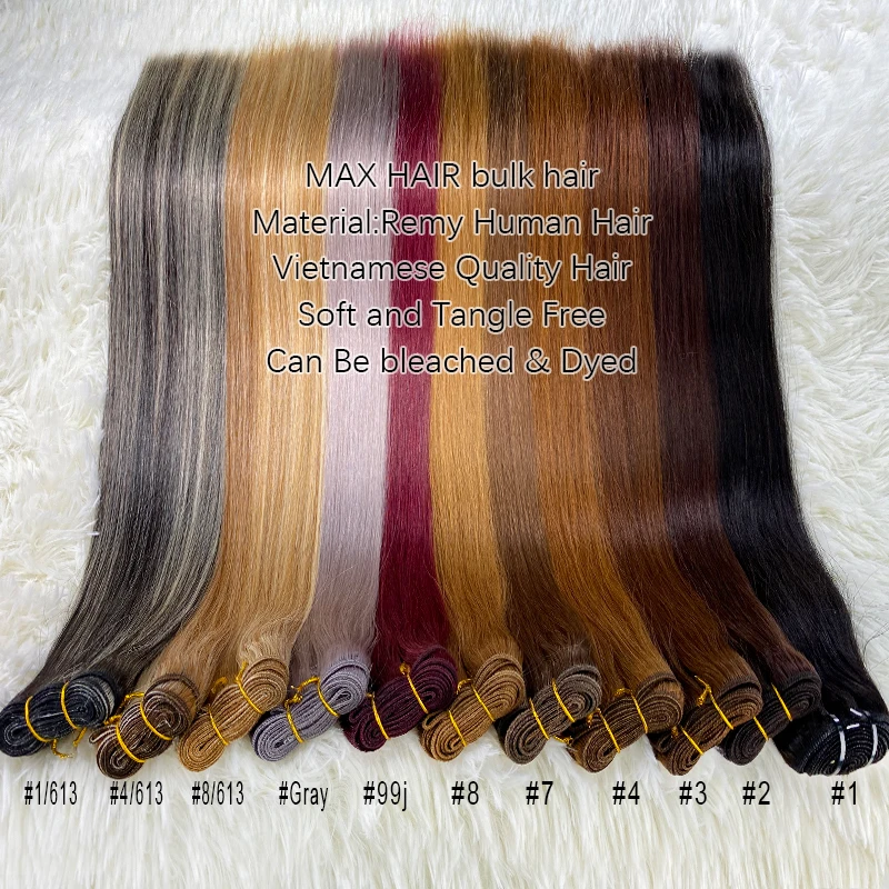 30 Inch 100g Colorful Piano Color Human Hair Bundles Supple Natural 100% Smooth Straight Hair Braiding Extensions Quick Styling