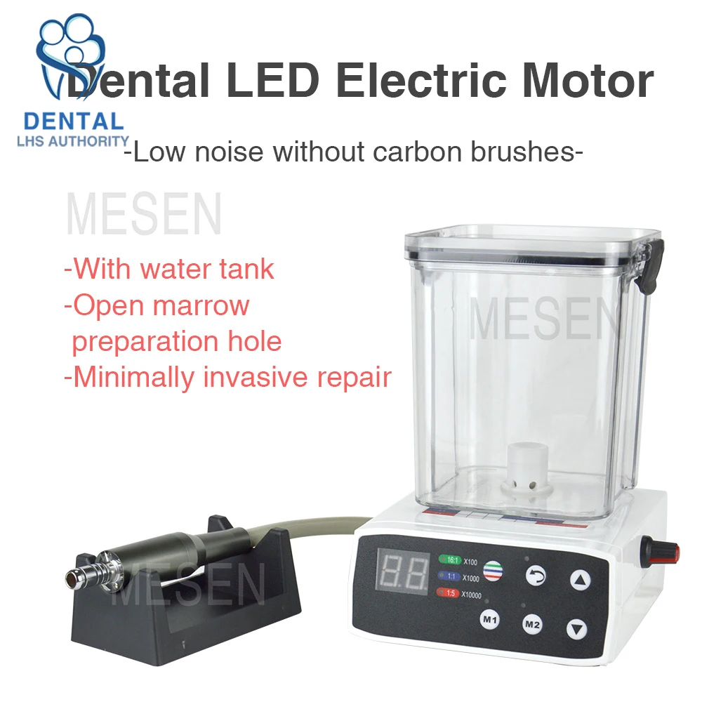 Dental Brushless Led Micro Motor Electric Machine Set Internal Water Spray E-type Contra Angle Handpiece Clinical Equipment