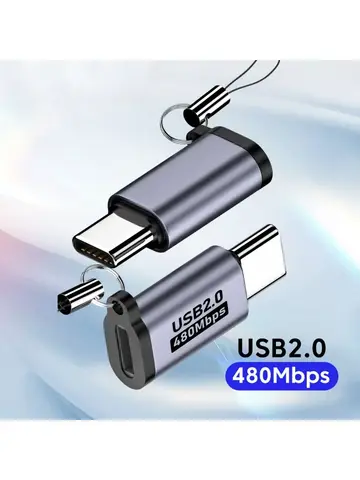 Mikro USB - Tip C Adaptör Mini USB - USB C 480Mbps Hızlı Veri Şarj Konektörü USBC - Lightning Adaptör iPhone için