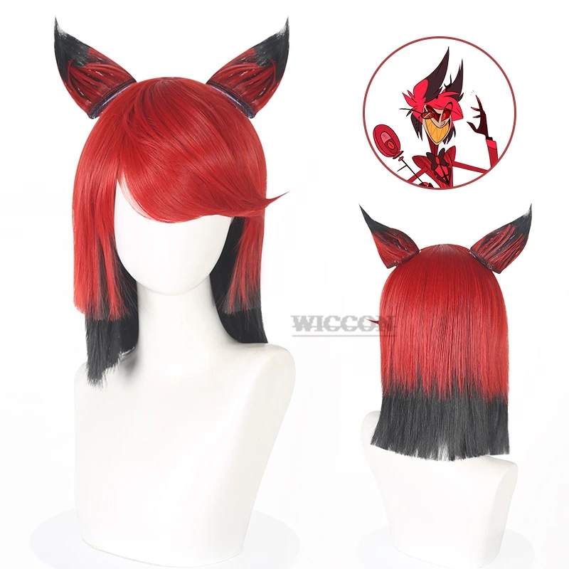 Hazzbin Charlie Momningstar Cosplay Wig Anime Hotel Cherri Bomb Cosplay Wig ALASTOR Hair Lucifer wig Rutte Dust Angel Halloween