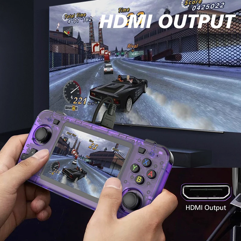 

Retro Handheld Console Open Linux System Classic Game Consoles 3.5 Inch IPS Screen Portable Video Player With 64G Memory Card