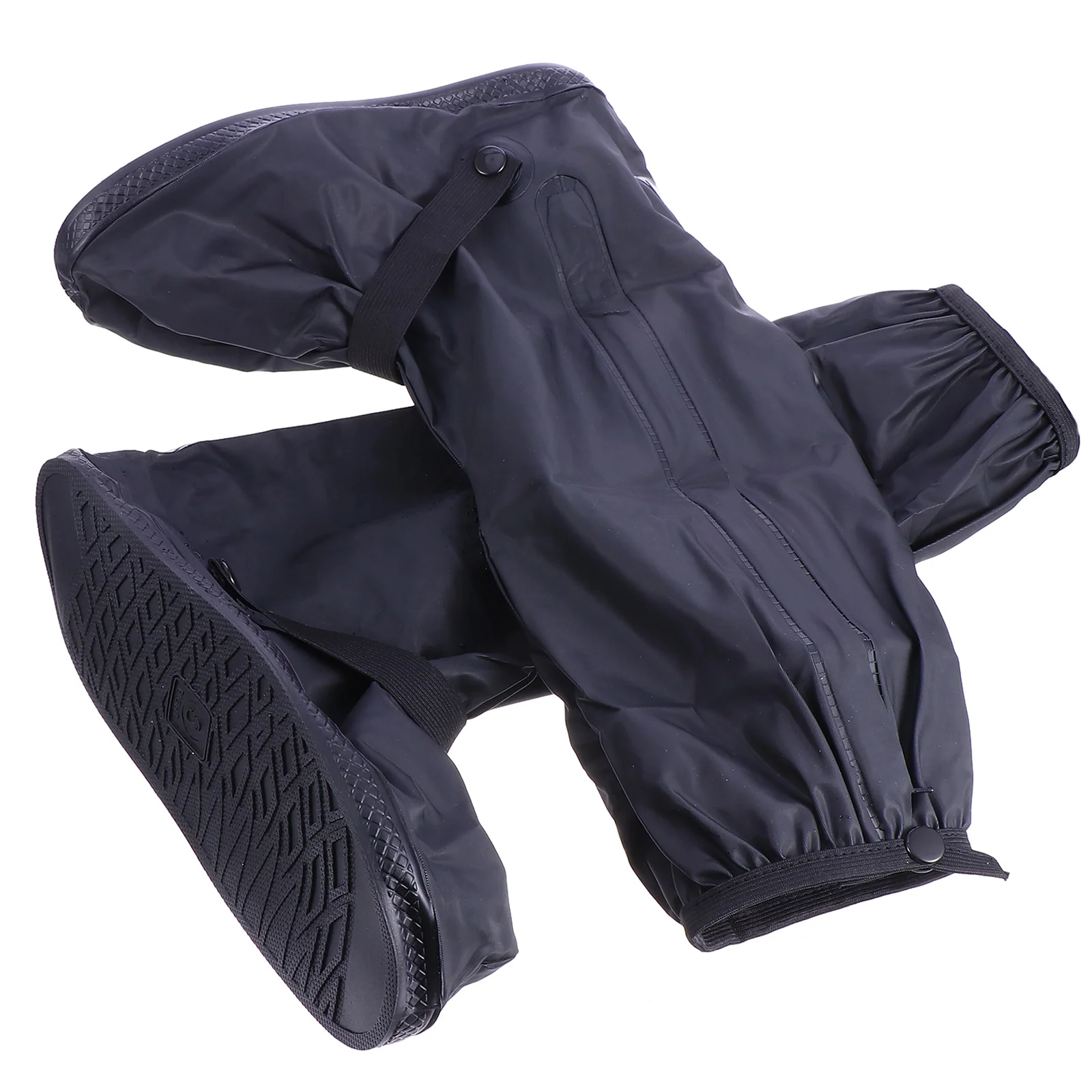 

1Pair Waterproof Shoe Covers Secure Buckle Fit Non-Slip Tread Ideal for Rainy Day Commute and Outdoor Adventures