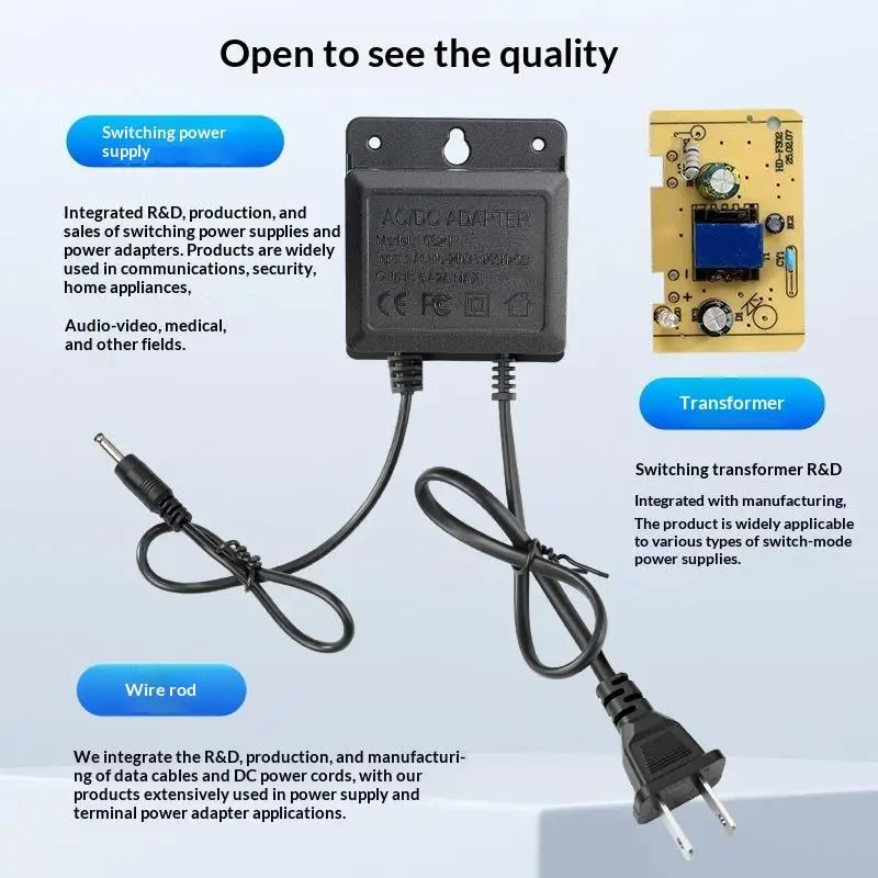 Waterproof Surveillance Camera Power Adapter DC5V2A EU US Plug for Home Outdoor AHD Security Camera System