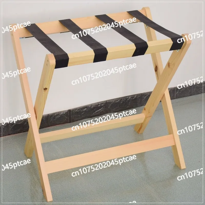 Practical Hotel Luggage Cabinet, Business Express Solid Wood Hotel Luggage Rack, Storage Rack