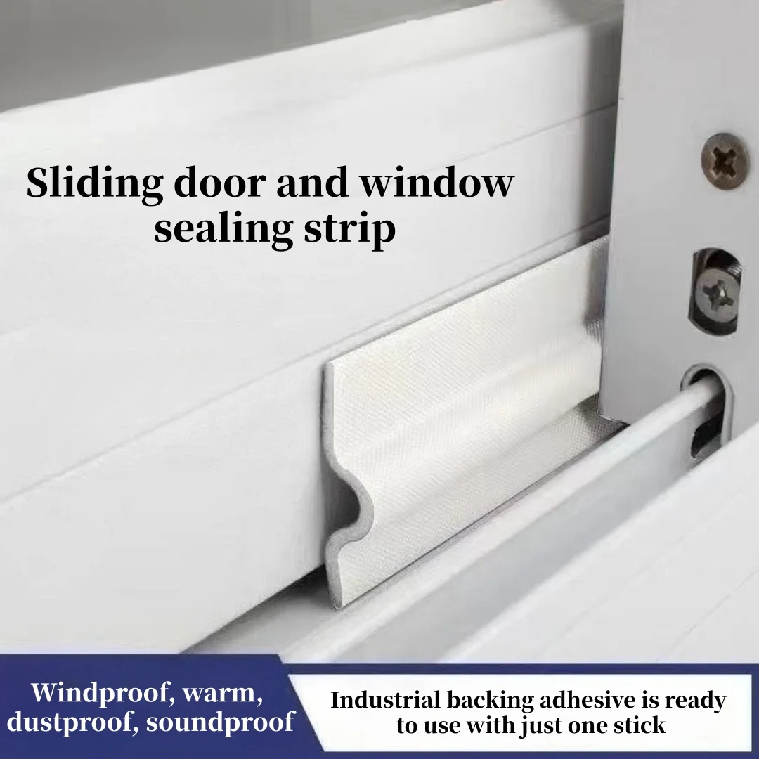 Acoustic foam sliding door and window sealing strip, air baffle cleaning, sealing strip, sealing gap filler, 3cmx2m, 2 pieces