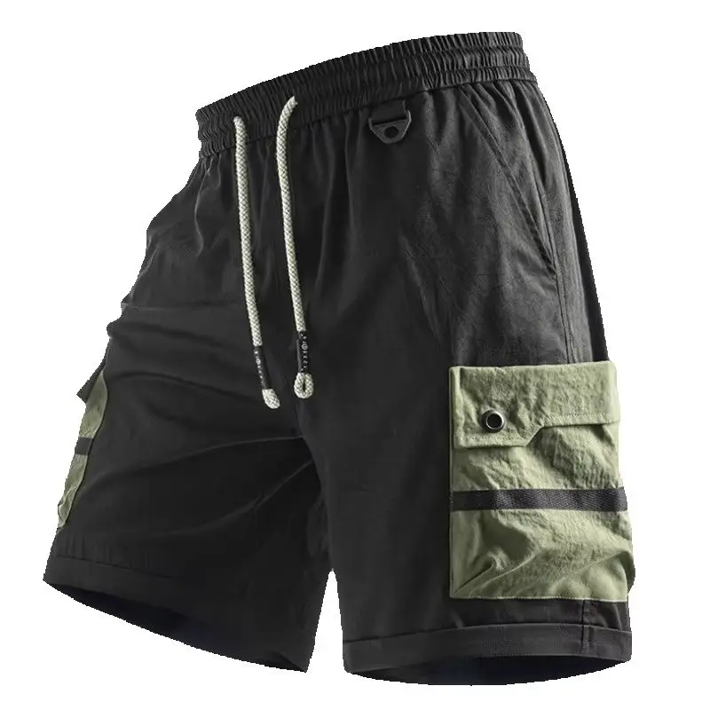 Men Summer Cargo Shorts Quick Dry Lightweight Breathable Elastic Waist Multi Pocket Casual Outdoor Shorts Hiking Travel M-8XL