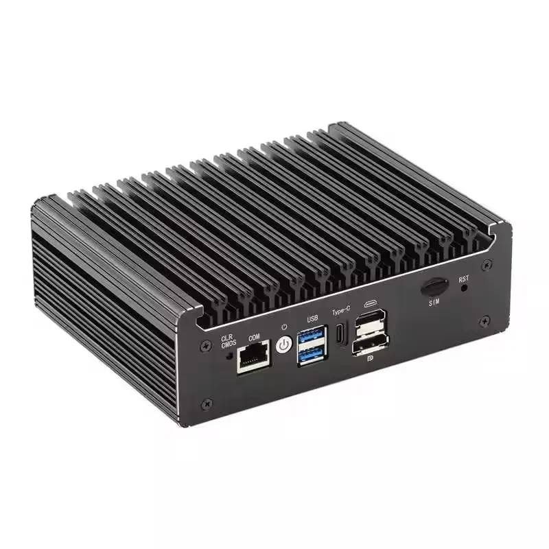 4 LAN i226-V 2.5G Solid Fanless Firewall Mini PC Intel N100 Pentium N6005 DDR4 COM USB-C pfSense OPNsense ESXi Computer