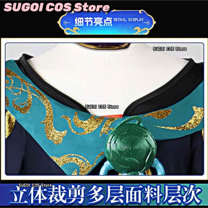 {SUGOI COS} أزياء AGame The Visionary Hwei للرجال التأثيرية كوس لعبة شعر مستعار Hwei للنساء والرجال زي الهالوين ملابس لعب الأدوار