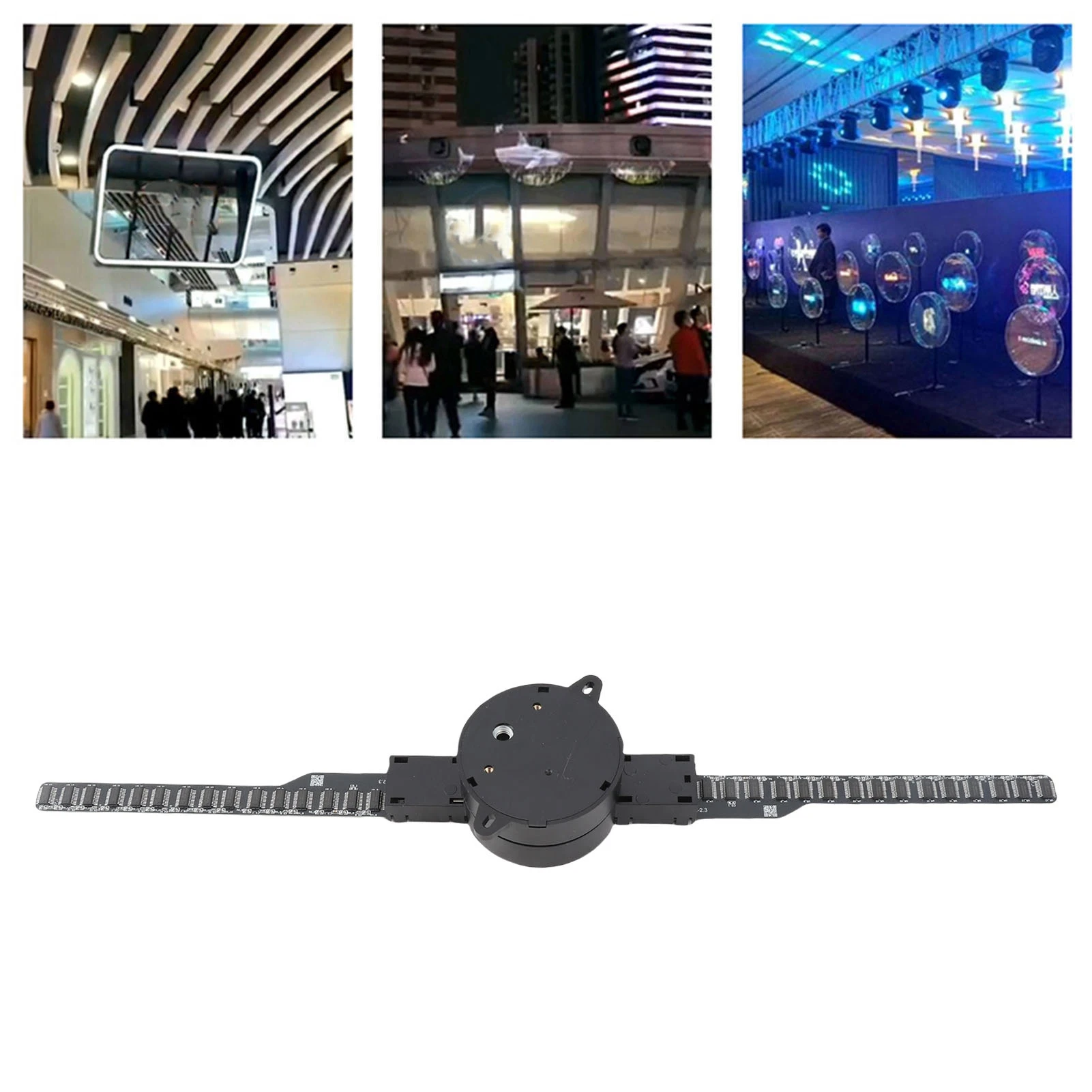 

3D-голограммный вентилятор, Wi-Fi-проектор, 2000x224, 100‐240 В, прозрачный 3D-голограммный проектор с 224 светодиодными бусинами для магазина