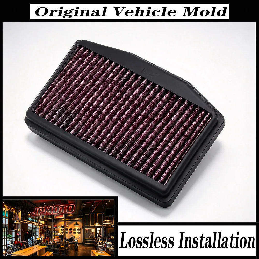 For Triumph Street Triple 765 S RS R Moto2 Edition 2018-2026 High Flow Air Filter Intake Cleaner TB-7617 Motorcycle Kit Set