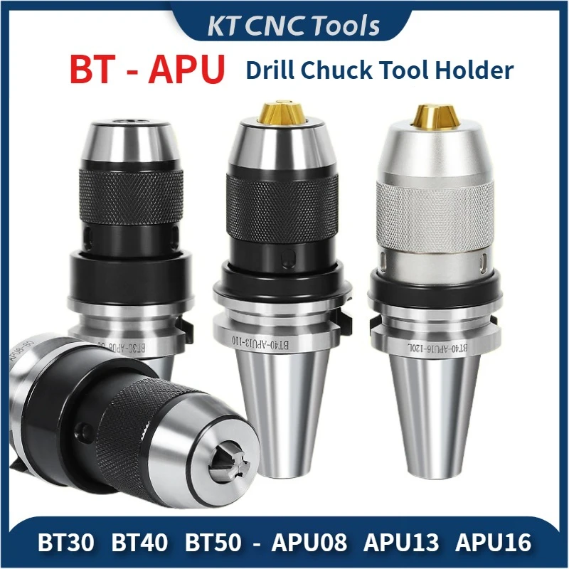 

Integrated drilling chuck BT30/BT40/BT50 tool holder APU08/13/16 self-locking straight handle CNC tool holder machining center