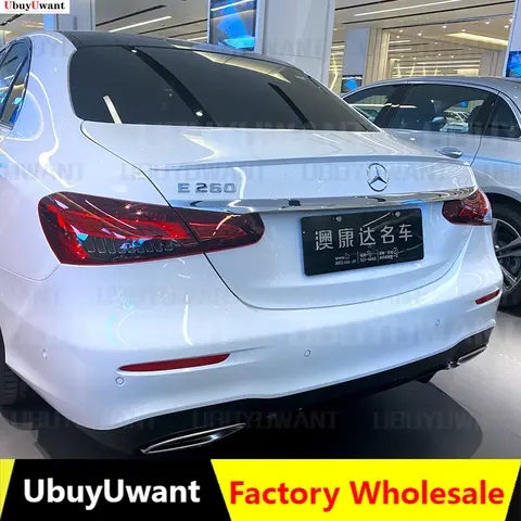 차량용 ABS 리어 립 스포일러, 트렁크 부트 윙, 메르세데스 벤츠 W213, 2021, E클래스 E200, E300, E63, 자동차 스타일링, 고품질, 1 개