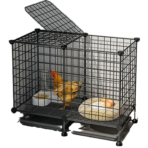 

Plastic Chicken Cage with Button Closure for Small Animal Housing