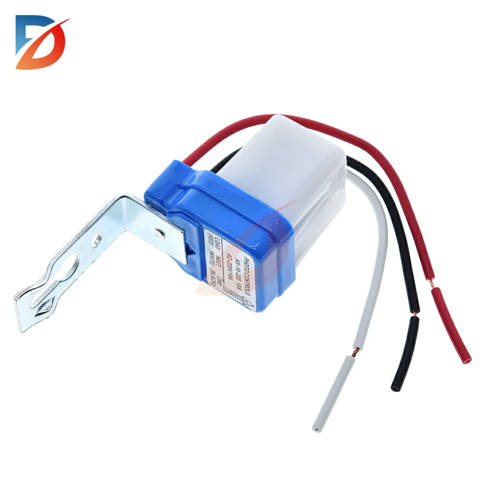 Automatic Auto On Off Photocell Street Light Switch DC AC 220V 50-60Hz 10A Photo Control Photoswitch Sensor Switch