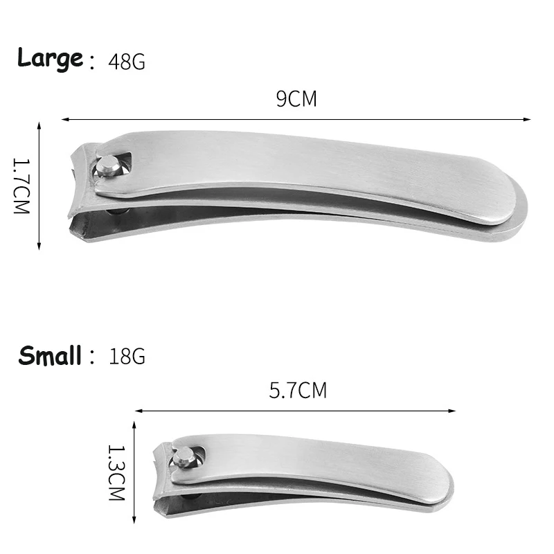 6 Stück/Set Edelstahl-Nagelknipser mit gebogenem Griff, Maniküre-Pediküre-Schneider, Trimmer, Taschen-Nagelhautzange für die Nagelpflege – Detail 5
