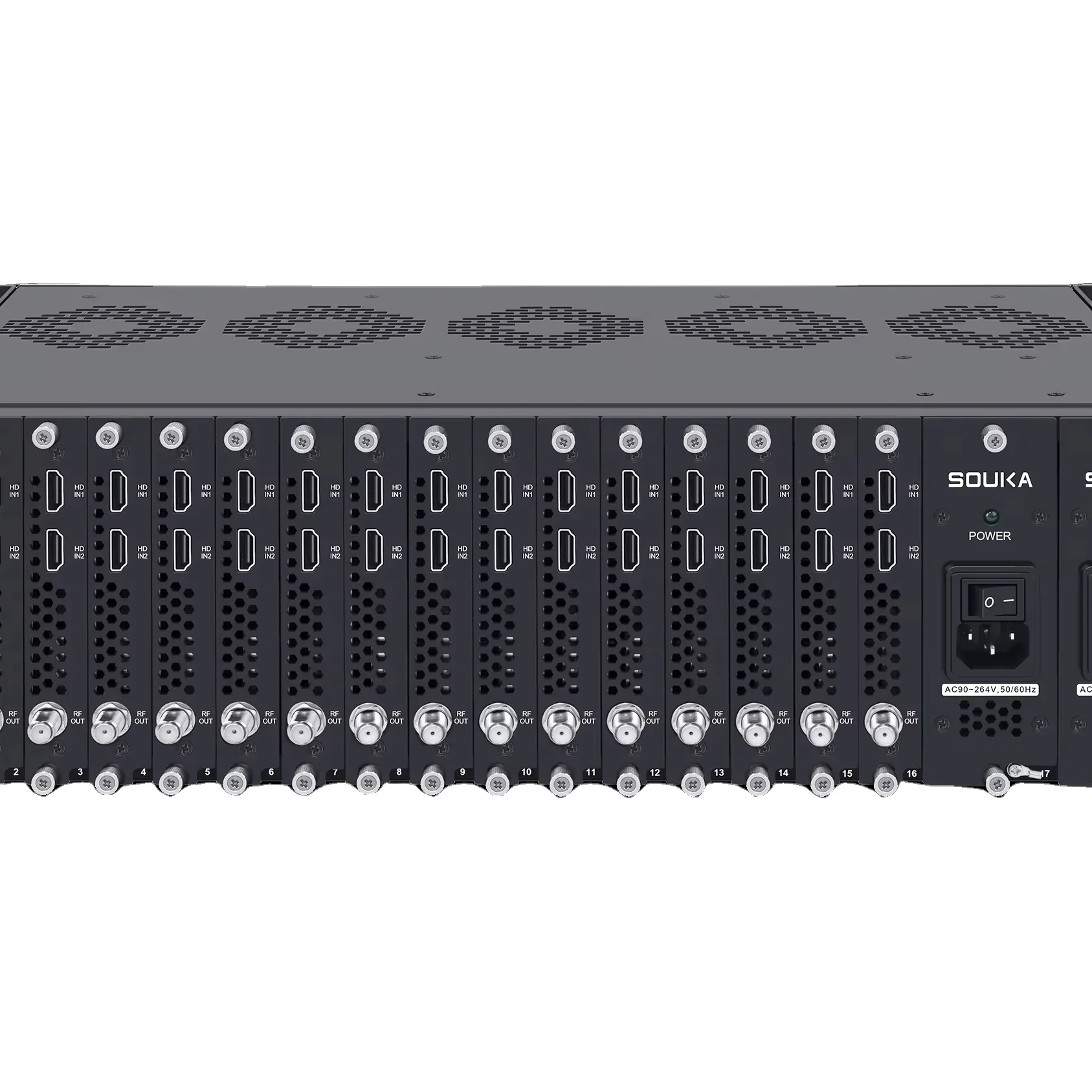 

SKD30XX ЦИФРОВОЙ ПЛАТФОРМА MEDIA 3RU Подержанная платформа 16/18 карт 48 каналов в потоке RF или IP