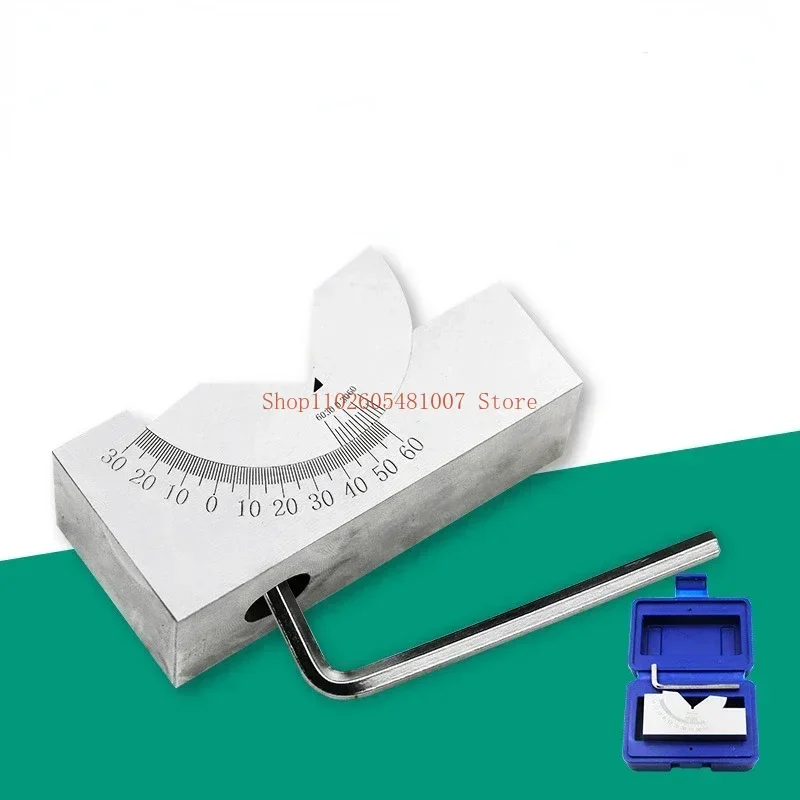 AP25 Tools Maker Precision Gauge Micro Adjustable Angle V Block Milling Setup 0 To 60 Degree Angle PlateGauge