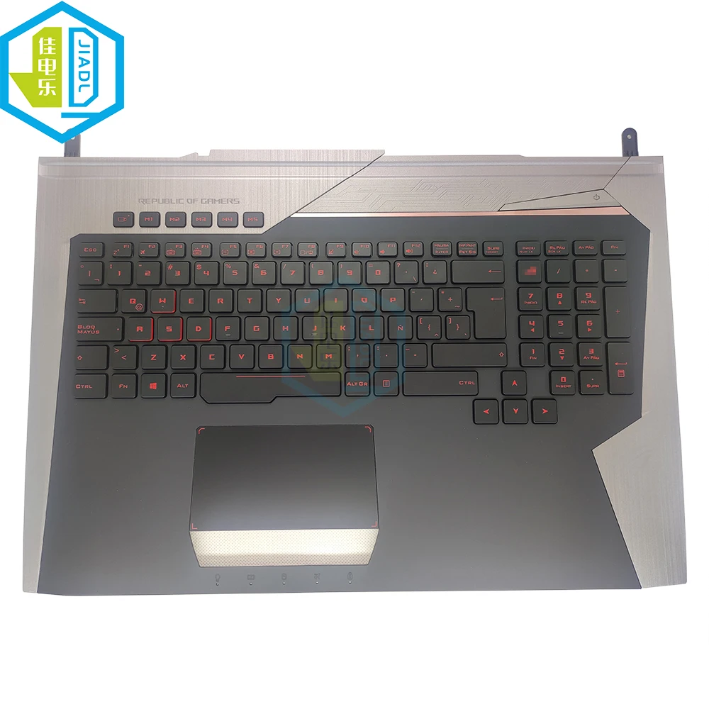 Imagem -06 - Backlit Latina Fit Palmrest Teclado Espanhol para Asus Rog G752 G752v G752vl G752vm G752vs G752vt G752vy 13nb09y0ap0631 90nb09x1