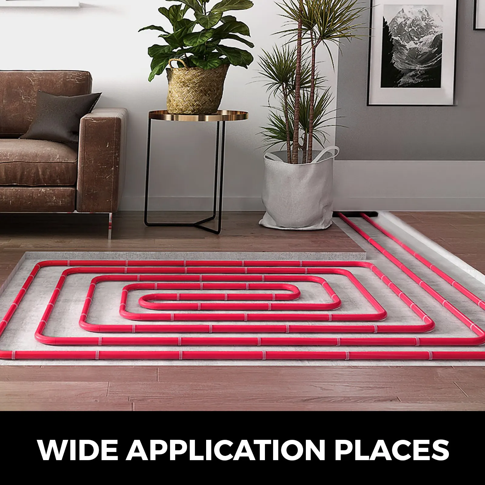 

Труба PEX с кислородным барьером O2 EVOH Pex-B красная для гидравлических систем теплого пола