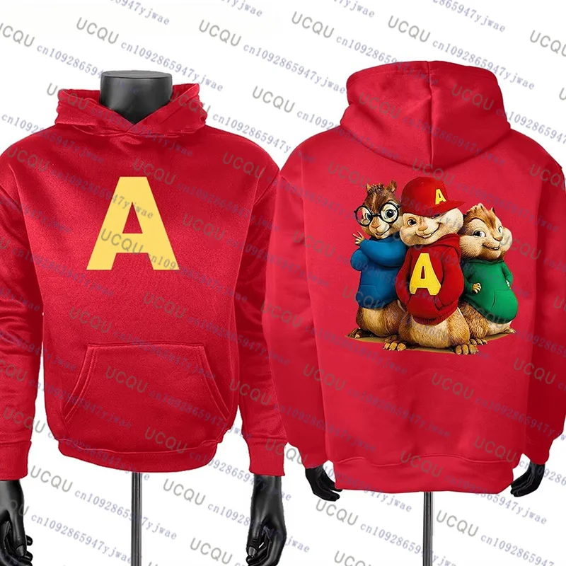 Alvin and The Chipmunks 2026, ropa deportiva informal unisex a la moda, sudadera con capucha para hombre, disfraz de Alvin Chipmunk, jersey para niños y adultos