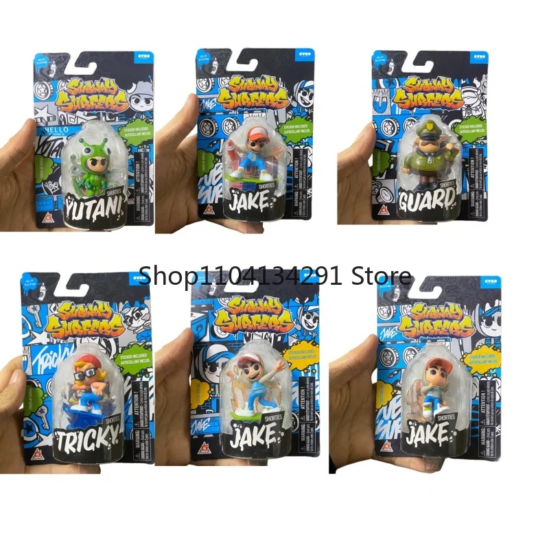 Figura Original de surfistas del metro, modelo de Graffiti a la moda para chico, monopatín, bonito adorno de escritorio, estatuilla de coche, regalo para niños