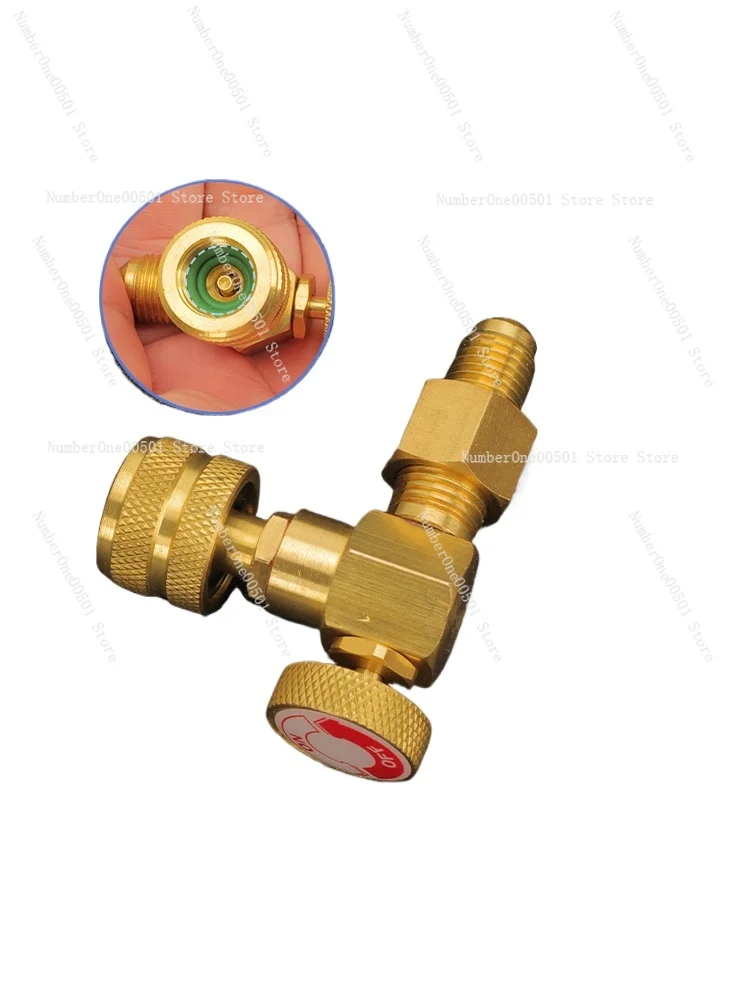 90 Degrees Air Conditioning Liquid Feeding Safety Valve R32r410 Refrigerant Liquid Feeding Adapter Fluorination Tool