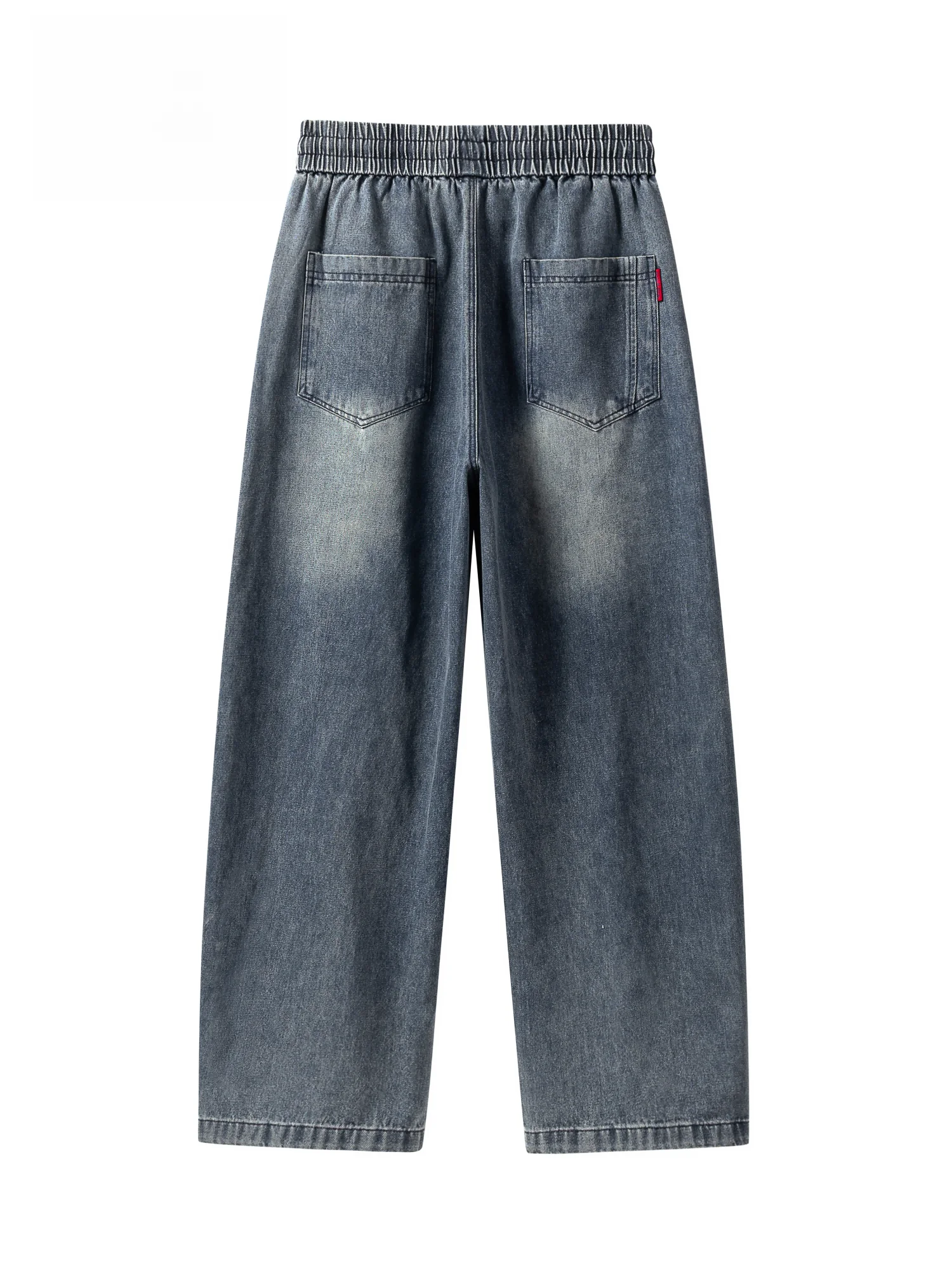 Calças Jeans Clássicas de Perna Larga e Solta, Estilo Novo de Verão para Homens e Mulheres, Confortáveis e Flexíveis, em Mist...