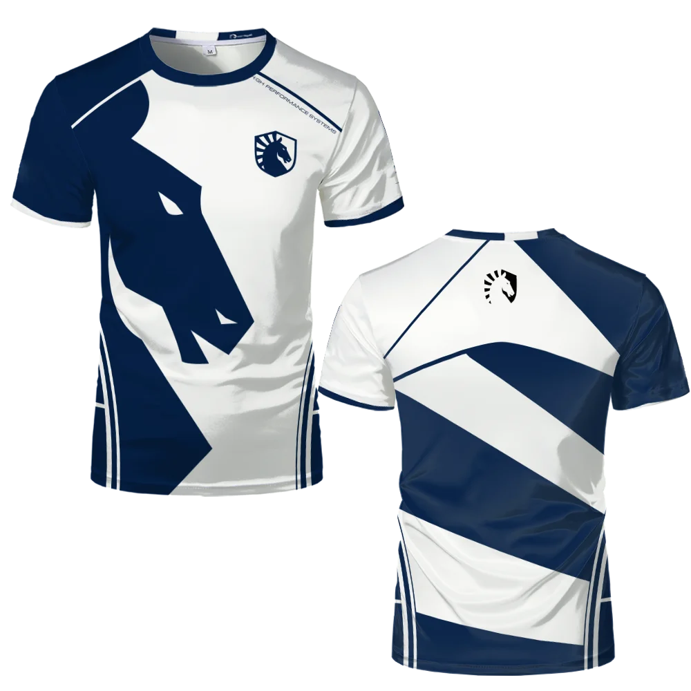 2024 New Team Liquid Esports Uniform T-shirt CSGO LOL DOTA2 Games Contest T Shirt Casual Breathable Sports Jersey Boys Tops Tees images - 6