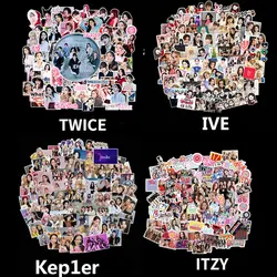 Kpop IVE Gidle TWICE ITZY Mamamoo Stickers New Album Formula of Love Cute Kpop Girl Group Idol Star Stickers Set Fans Gift