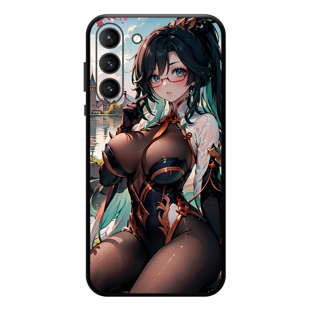 Capa de telefone de impacto Xianyun-Genshin, 5 estrelas, personagem Anemo, Samsung Galaxy S24, S23 Ultra, S22 +, S21, FE, S20, A54, Note20Plus, V4.4