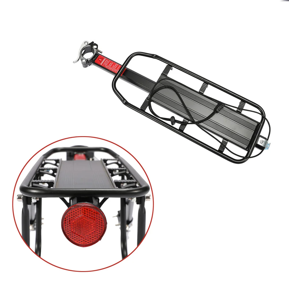 Fahrrad-Heckträger, Aluminiumlegierung, langlebig, leicht, geeignet für Rennrad, Mountainbike, Gepäckhalter im Freien