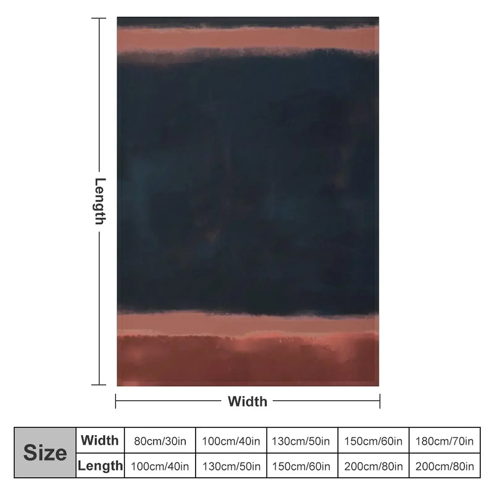 Rothko Inspired #27 Throw Blanket Summer Beddings Camping Fashion Sofas Blankets